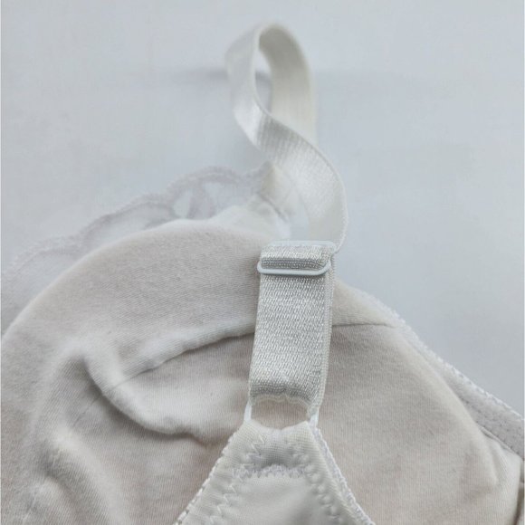 Jodee 606 Surgical Mastectomy Balanced Fit Bra Lace Trim White Size 34A - Picture 5 of 10